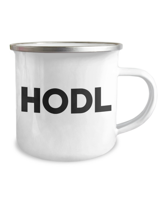 Hodl Mug, Camping Mug, Coffee, For Bitcoin Owner, Cryptocurrency Mug, Crypto, Ethereum, Dogecoin, Tether, Binance, Cardano, Holder