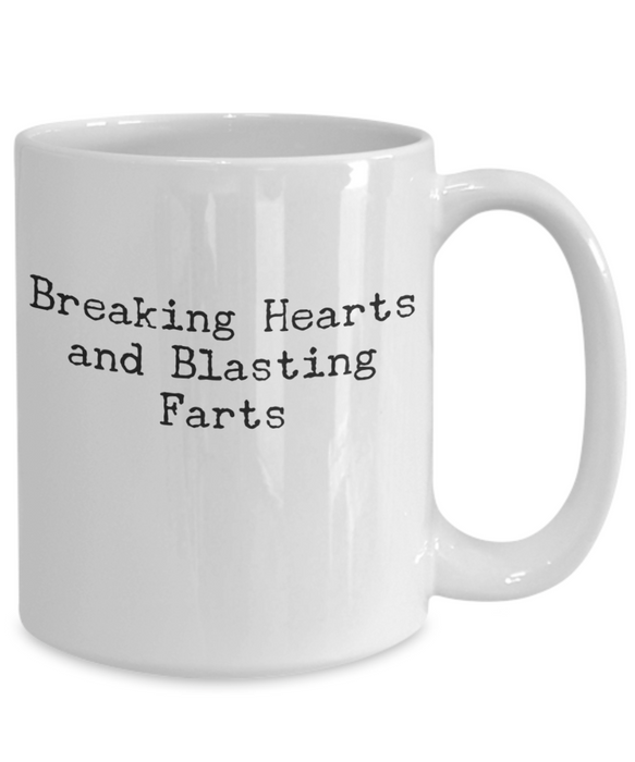 Daddy Coffee Mug, Breaking Hearts And Blasting Farts, Gifts For Father, Present From Daughter, Ceramic Cup For Daddy, for Dad, Father's Day