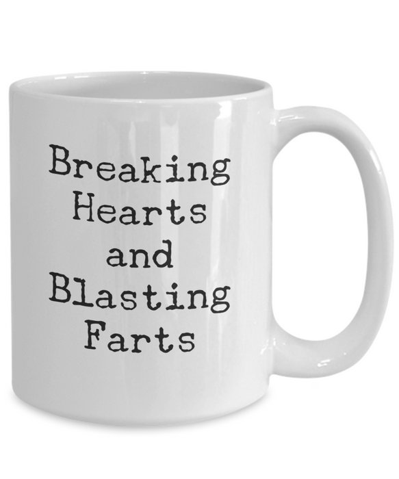 Daddy Coffee Mug, Breaking Hearts And Blasting Farts, Gifts For Father, Present From Daughter, Ceramic Cup For Daddy, for Dad, Father's Day, Christmas