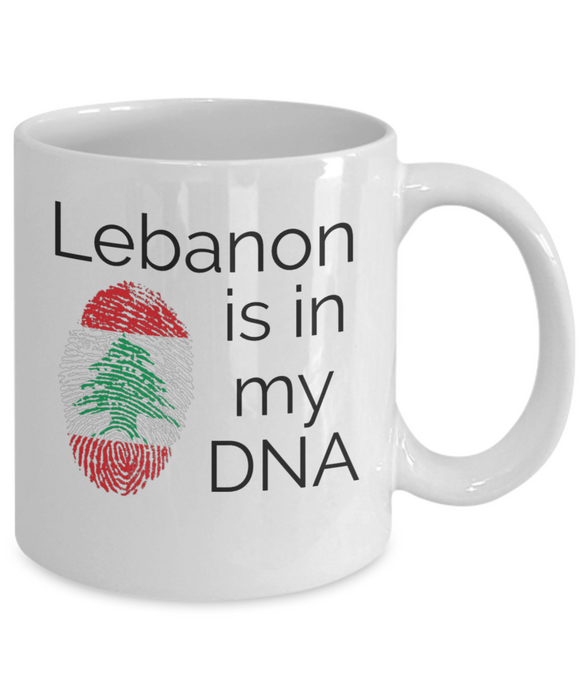 Lebanon Coffee Mug, Gift for Lebanese - Lebanon is in my DNA