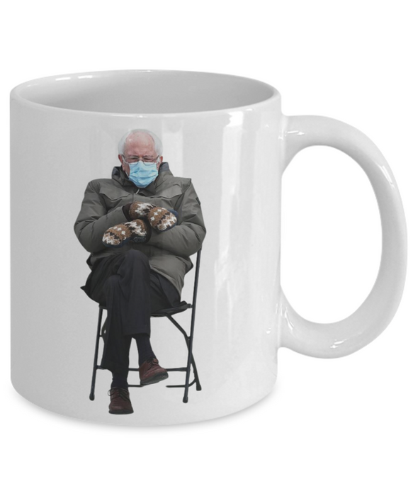 Bernie Sanders Mug, Coffee Cup, Inauguration, Democrat Glass, Socialist, Socialism