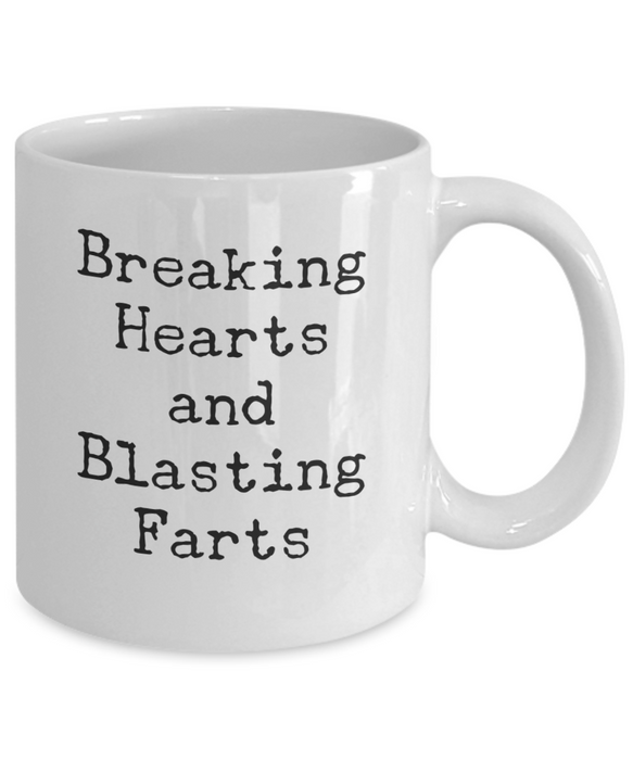 Daddy Coffee Mug, Breaking Hearts And Blasting Farts, Gifts For Father, Present From Daughter, Ceramic Cup For Daddy, for Dad, Father's Day, Christmas