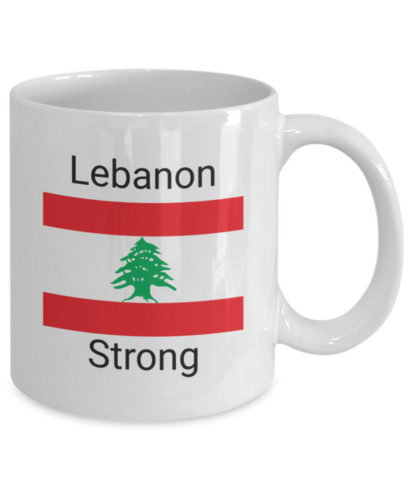 Lebanon Coffee Mug, Lebanese Gift - Lebanon Strong