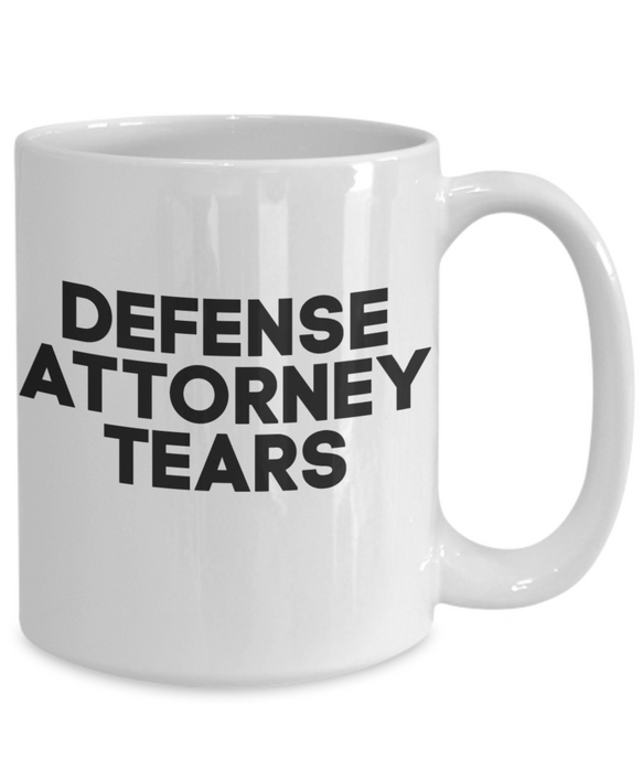 Prosecutor Coffee Mug, Mug for District Attorney - Defense Attorney Tears