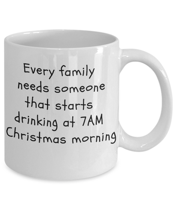 Christmas Drinking Coffee Mug, Drunk Uncle Funny Gift, Drunk Aunt, Dad, Mom, Sister, Brother for Christmas