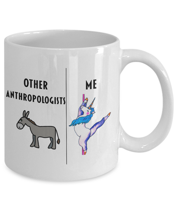 Anthropologist Coffee Mug, Funny Anthropologist Cup, Gift For Anthropologist, Anthropologist Unicorn Mug