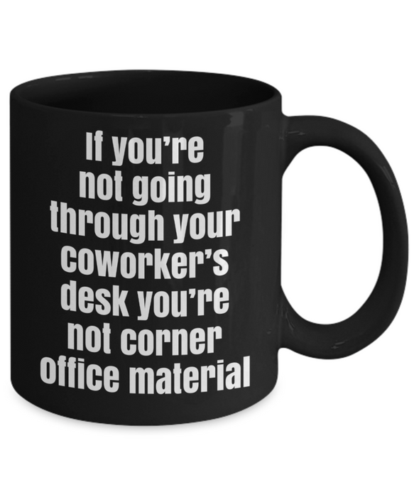 Coworker Funny Mug, Funny Boss Mug, Funny Work Coffee Cup, Tea, Employee, Black