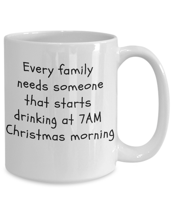 Christmas Drinking Coffee Mug, Drunk Uncle Funny Gift, Drunk Aunt, Dad, Mom, Sister, Brother for Christmas