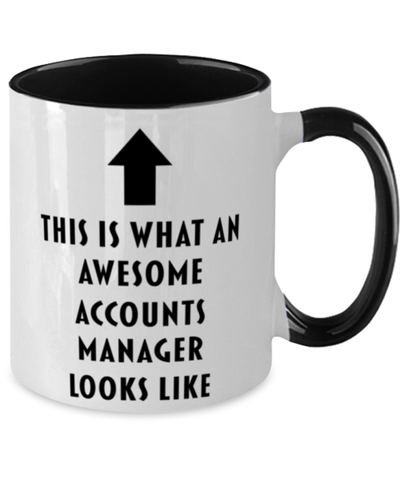 This is What an Awesome Accounts Manager, Funny, Cheap, Inappropriate, Gift for, Black Two-Tone, Accounts Manager Coffee Mug