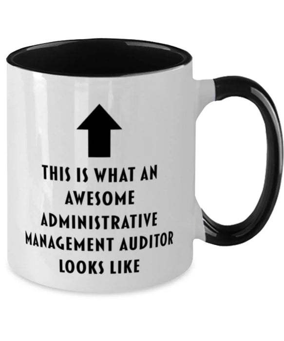 This is What an Awesome Administrative Management Auditor, Funny, Cheap, Inappropriate, Gift for, Black Two-Tone, Administrative Management Auditor Coffee Mug