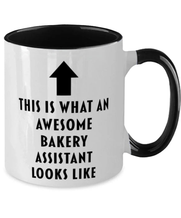 This is What an Awesome Bakery Assistant, Funny, Cheap, Inappropriate, Gift for, Black Two-Tone, Bakery Assistant Coffee Mug