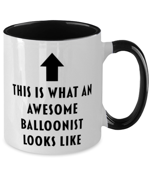 This is What an Awesome Balloonist, Funny, Cheap, Inappropriate, Gift for, Black Two-Tone, Balloonist Coffee Mug