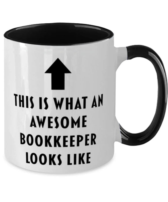 This is What an Awesome Bookkeeper, Funny, Cheap, Inappropriate, Gift for, Black Two-Tone, Bookkeeper Coffee Mug