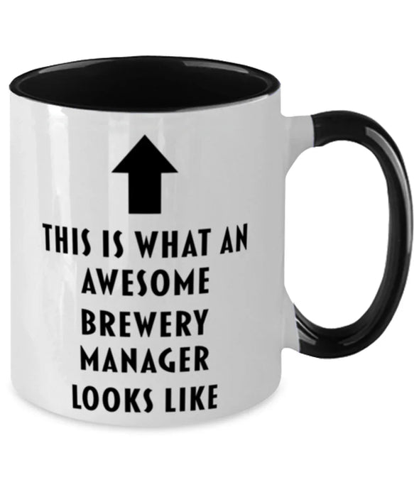 This is What an Awesome Brewery Manager, Funny, Cheap, Inappropriate, Gift for, Black Two-Tone, Brewery Manager Coffee Mug