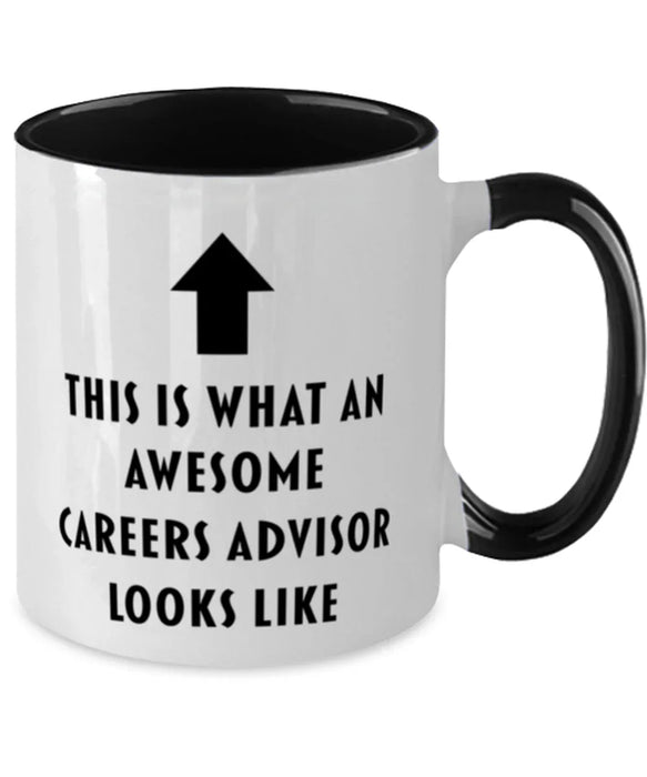 This is What an Awesome Careers Advisor, Funny, Cheap, Inappropriate, Gift for, Black Two-Tone, Careers Advisor Coffee Mug