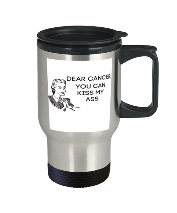 Cancer Kiss My Ass Coffe Mug, Funny, Cheap, Inappropriate, Gift for, Travel, Cancer Coffee Mug