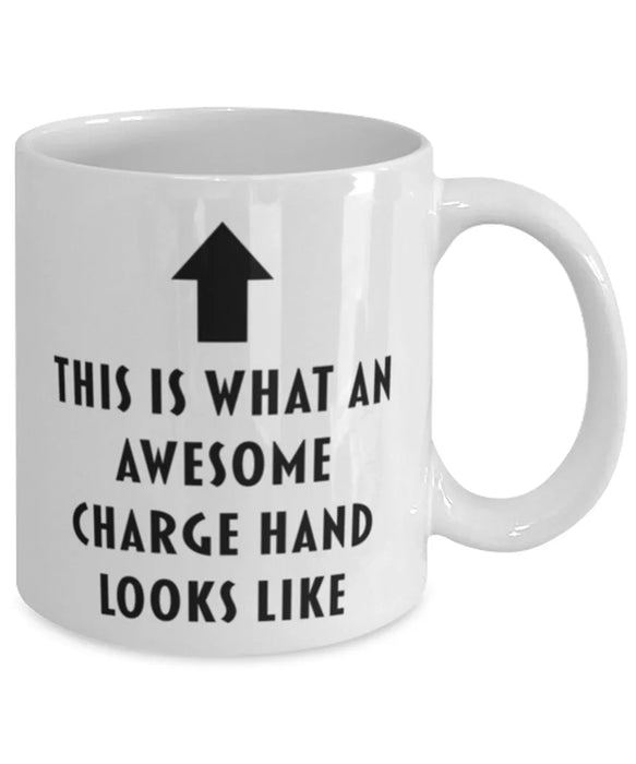 This is What an Awesome Charge Hand Looks Like Coffee Mug, Funny, Cheap, Inappropriate, Gift for, Mug