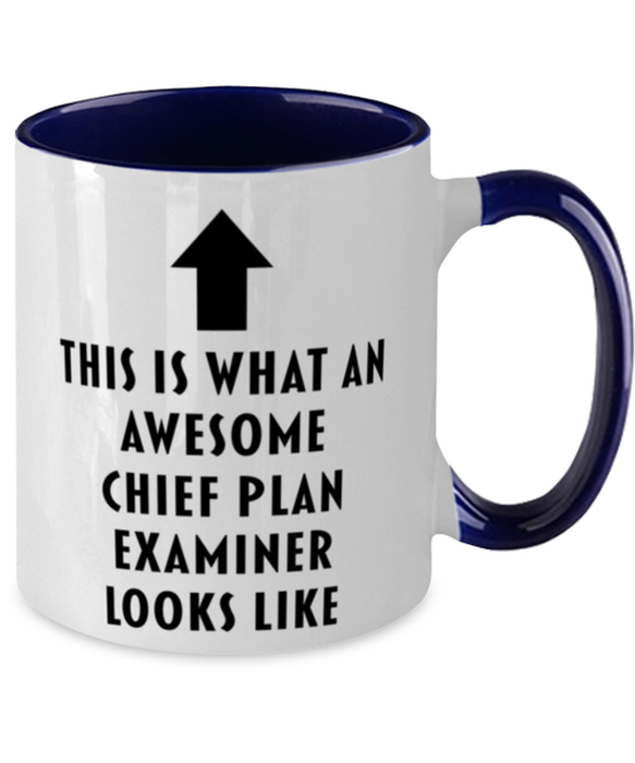 This is what an Awesome Chief Plan Examiner, Funny, Cheap, Inappropriate, Gift for, navy Two-Tone, Chief Plan Examiner Coffee Mug