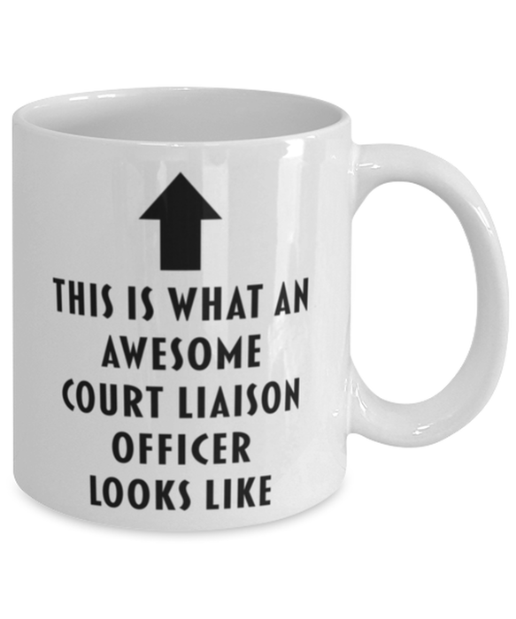 This is What an Awesome Court Liaison Officer Looks Like Coffee Mug, Funny, Cheap, Inappropriate, Gift for, Mug