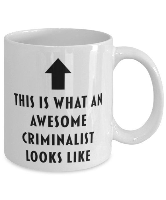 This is What an Awesome Criminalist Looks Like Coffee Mug, Funny, Cheap, Inappropriate, Gift for, Mug