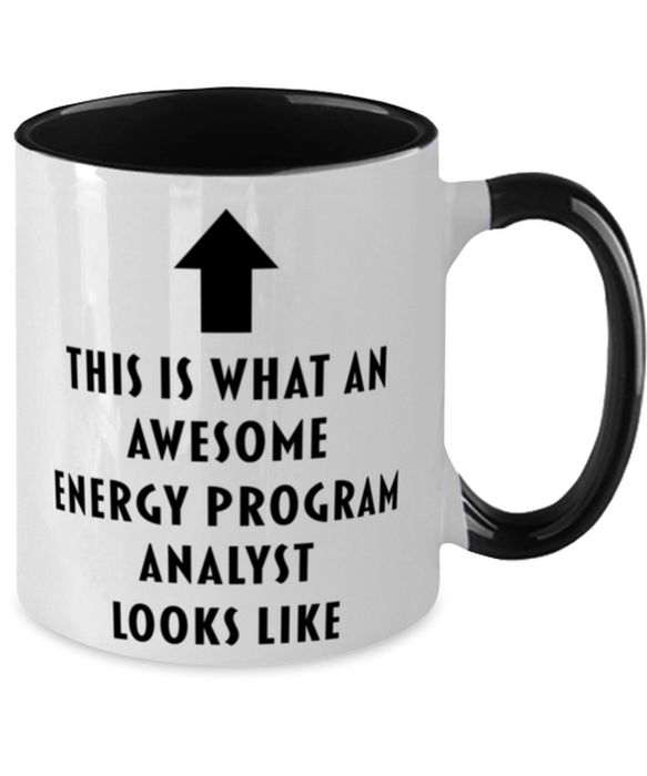 This is What an Awesome Energy Program Analyst, Funny, Cheap, Inappropriate, Gift for, Black Two-Tone, Energy Program Analyst Coffee Mug