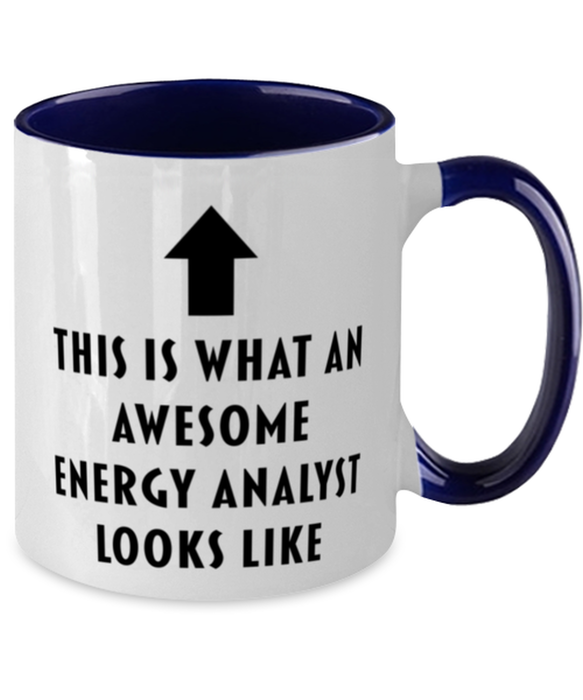 This is what an Awesome Energy Analyst, Funny, Cheap, Inappropriate, Gift for, navy Two-Tone, Energy Analyst Coffee Mug