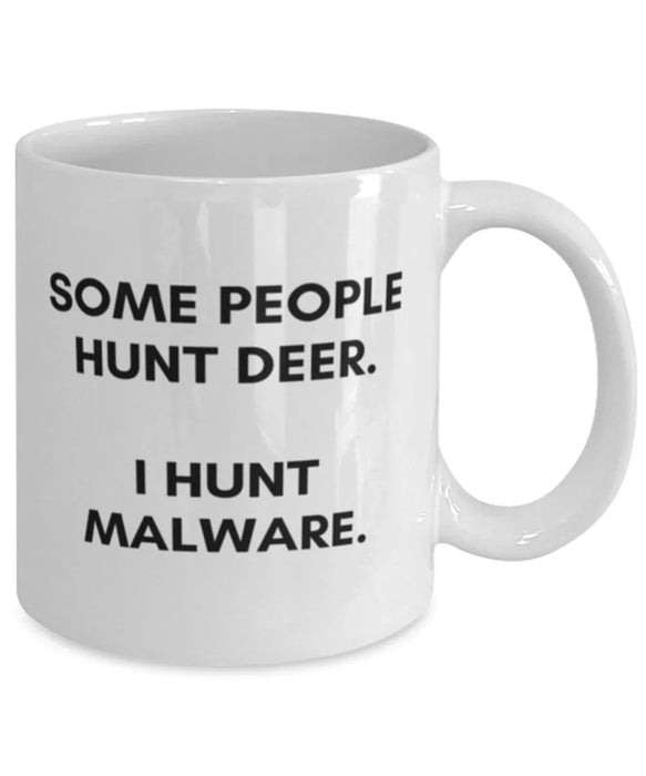 Cyber Security Analyst, Technician, CISO Coffee Mug, I Hunt Malware, Chief Information Security Officer, Cyber Security Analyst, Technician, CISO Funny, Inappropriate, Gag, Coffee Mug, Gift for Cyber Security Analyst, Technician, CISO