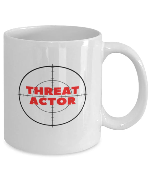 Cyber Security Analyst, Technician, CISO Coffee Mug, Hunt Threat Actors, Chief Information Security Officer, Cyber Security Analyst, Technician, CISO Funny, Inappropriate, Gag, Coffee Mug, Gift for Cyber Security Analyst, Technician, CISO