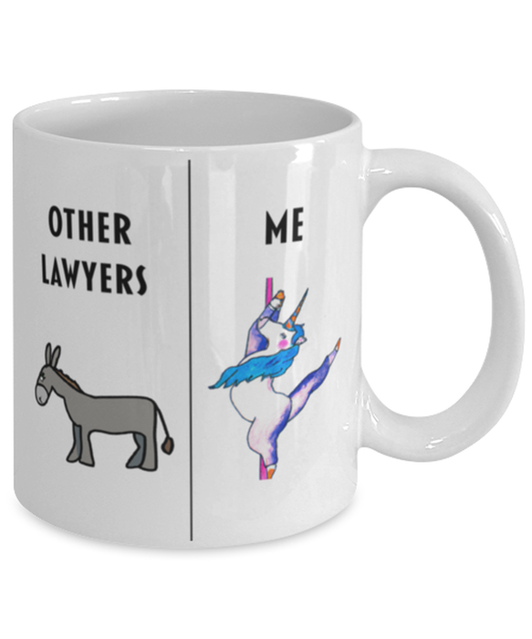 Funny Lawyer Coffee Mug, Gift for Lawyer, Unicorn Other Lawyer Me, Gag Gift for Lawyer, Unique Gift for Lawyer, Cheap Lawyer Gift, White Mug