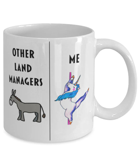 Funny Land Manager Coffee Mug, Gift for Land Manager, Unicorn Other Land Manager Me, Gag Gift for Land Manager, Unique Gift for Land Manager, Cheap Land Manager Gift, White Mug