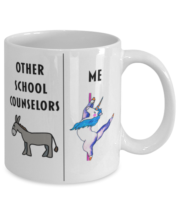Funny School Counselor Coffee Mug, Gift for School Counselor, Unicorn Other School Counselor Me, Gag Gift for School Counselor, Unique Gift for School Counselor, Cheap School Counselor Gift, White Mug