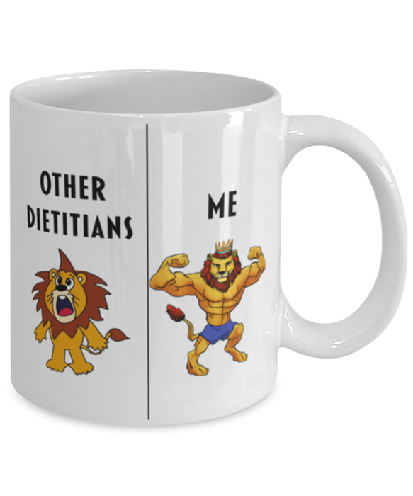 Funny Dietitian Coffee Mug, Gift for Dietitian, Lion Other Dietitian Me, Gag Gift for Dietitian, Unique Gift for Dietitian, Cheap Dietitian Gift, Father's Day, Christmas, Birthday