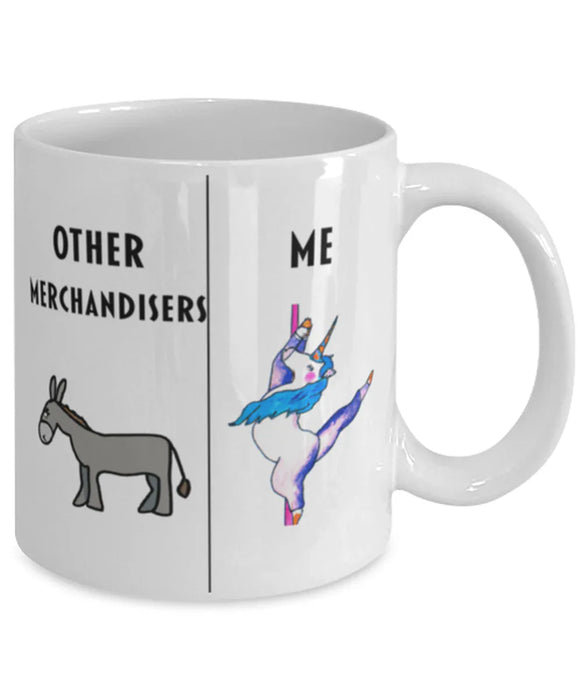 Funny Merchandiser Coffee Mug, Gift for Merchandiser, Gag Gift for Merchandiser, Unique Gift for Merchandiser, Cheap Merchandiser Gift, Donkey Unicorn Mug