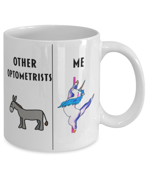 Funny Optometrist Coffee Mug, Gift for Optometrist, Gag Gift for Optometrist, Unique Gift for Optometrist, Cheap Optometrist Gift, Donkey Unicorn Mug
