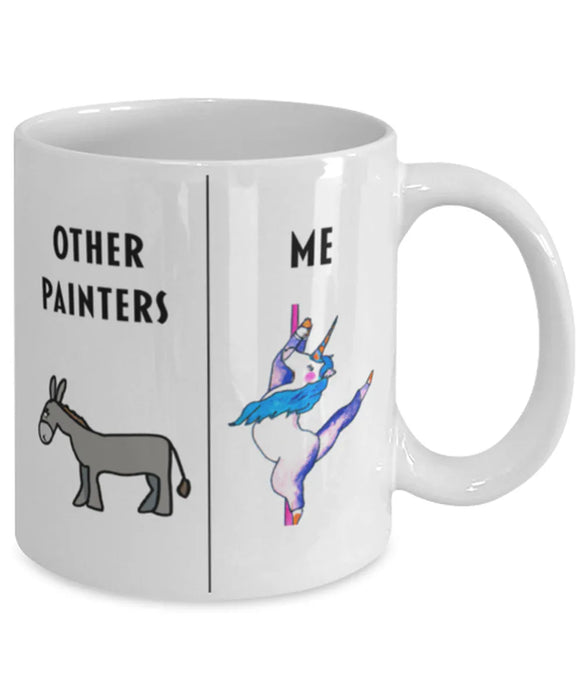Funny Painter Coffee Mug, Gift for Painter, Gag Gift for Painter, Unique Gift for Painter, Cheap Painter Gift, Donkey Unicorn Mug