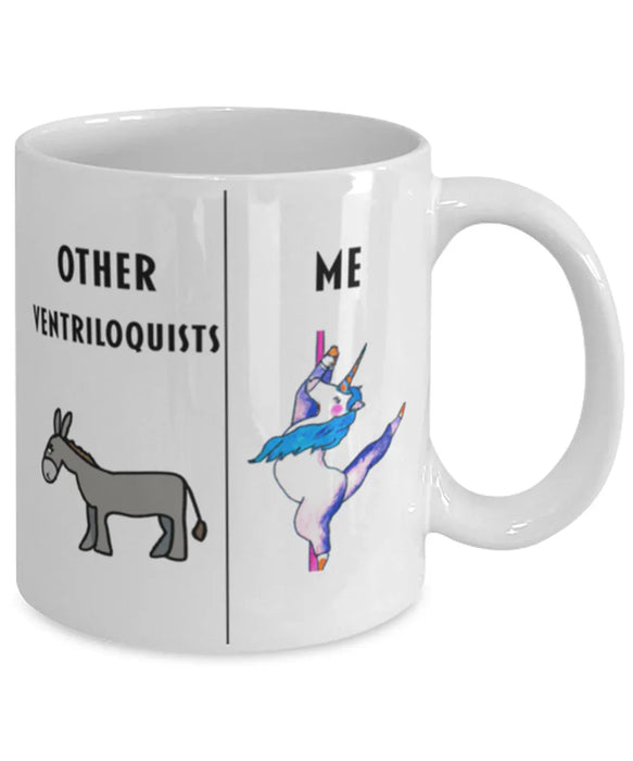 Funny Ventriloquist Coffee Mug, Gift for Ventriloquist, Gag Gift for Ventriloquist, Unique Gift for Ventriloquist, Cheap Ventriloquist Gift, Donkey Unicorn Mug