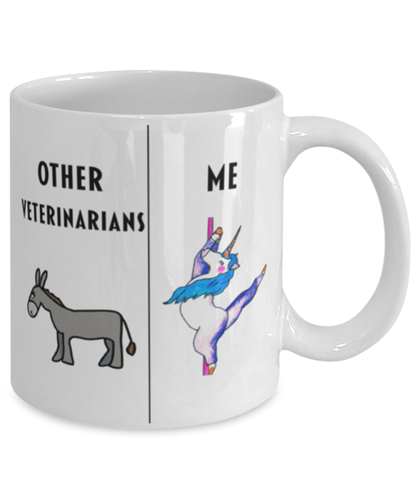 Funny Veterinarian Coffee Mug, Gift for Veterinarian, Gag Gift for Veterinarian, Unique Gift for Veterinarian, Cheap Veterinarian Gift, Donkey Unicorn Mug