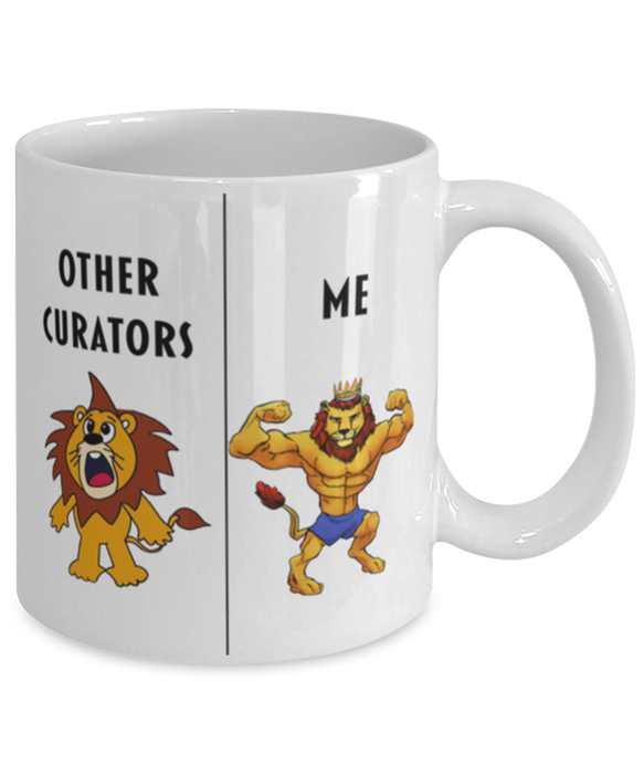 Gift for Curator,Funny Curator Coffee Mug, Gag Gift for Curator, Unique Gift for Curator, Cheap, Perfect, Amazing, Awesome Lion Coffee Mug