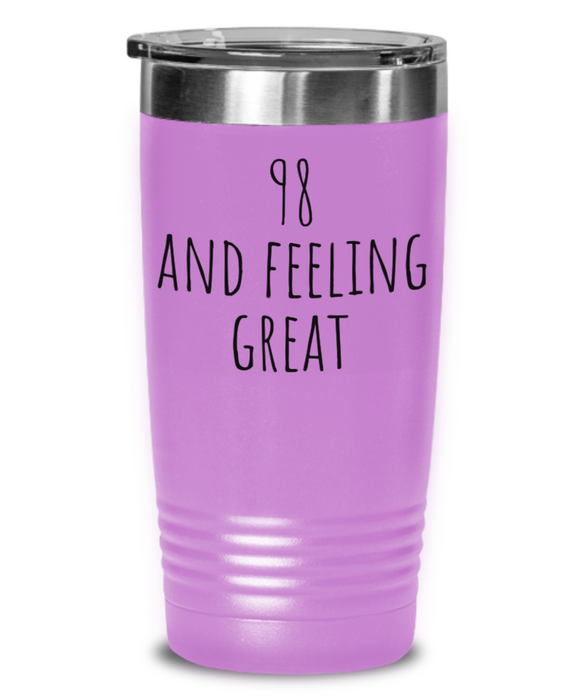 98th Birthday Tumbler, 98th Birthday Water Tumbler, 98th Birthday Water Bottle, 98th Birthday Cups, Alcohol