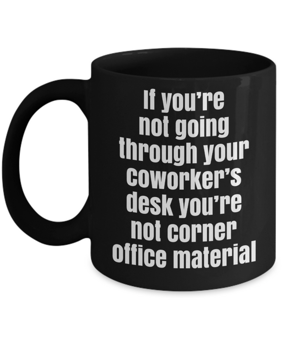 Coworker Funny Mug, Funny Boss Mug, Funny Work Coffee Cup, Tea, Employee, Black