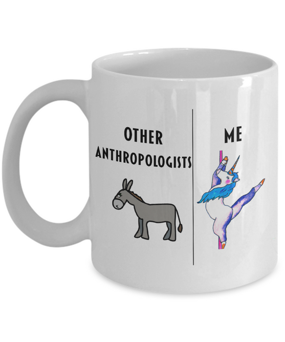 Anthropologist Coffee Mug, Funny Anthropologist Cup, Gift For Anthropologist, Anthropologist Unicorn Mug