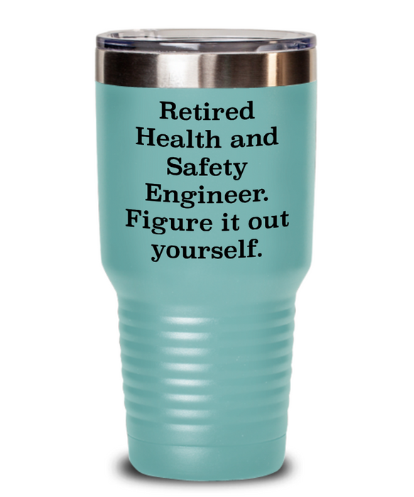 Unique Health And Safety Engineer Gifts, Retired Health And Safety Engineer. Figure., Health And Safety Engineer Tumbler From Friends Christmas birthday Retirement