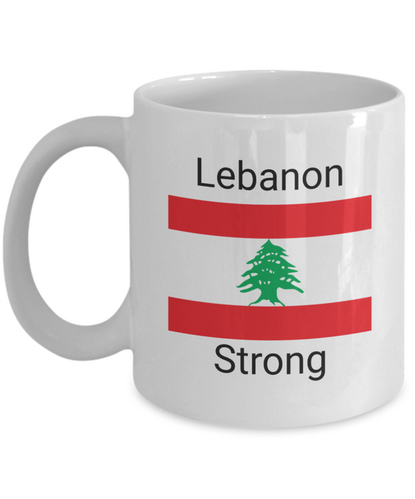 Lebanon Coffee Mug, Lebanese Gift - Lebanon Strong