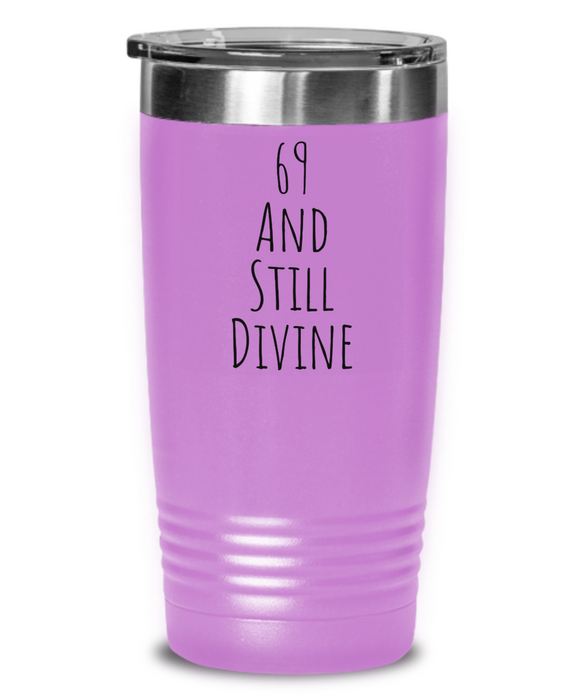 69th birthday tumbler, happy 69th birthday water tumbler, 69th birthday water bottle, 69th Birthday Cup, Divine