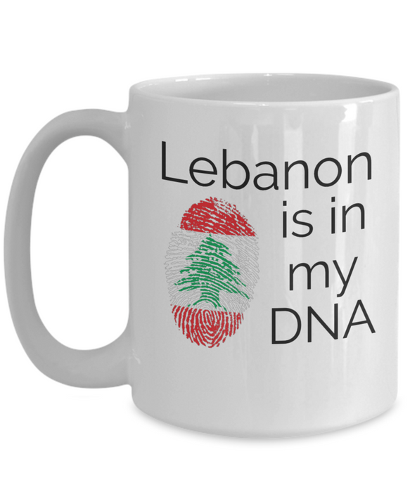 Lebanon Coffee Mug, Gift for Lebanese - Lebanon is in my DNA