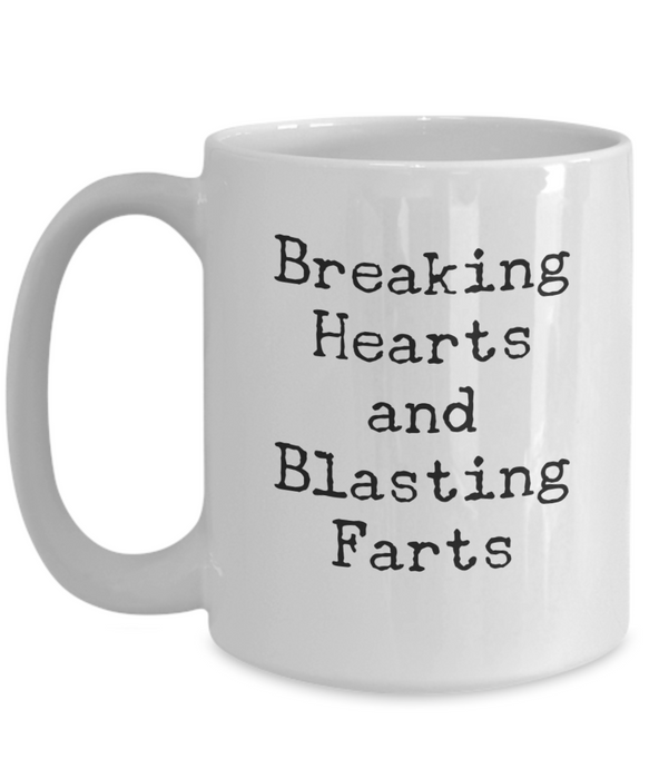 Daddy Coffee Mug, Breaking Hearts And Blasting Farts, Gifts For Father, Present From Daughter, Ceramic Cup For Daddy, for Dad, Father's Day, Christmas