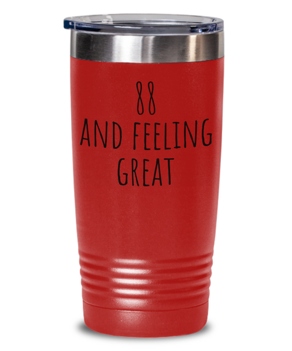 88th Birthday Tumbler, 88th Birthday Water Tumbler, 88th Birthday Water Bottle, 88th Birthday Cups, Alcohol