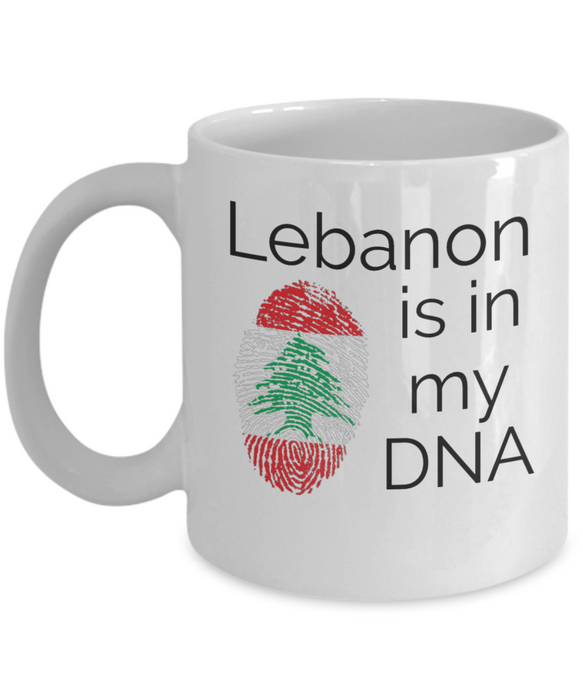 Lebanon Coffee Mug, Gift for Lebanese - Lebanon is in my DNA