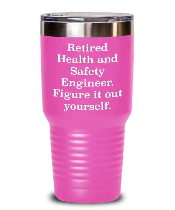 Unique Health And Safety Engineer Gifts, Retired Health And Safety Engineer. Figure., Health And Safety Engineer Tumbler From Friends Christmas birthday Retirement