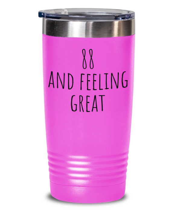 88th Birthday Tumbler, 88th Birthday Water Tumbler, 88th Birthday Water Bottle, 88th Birthday Cups, Alcohol